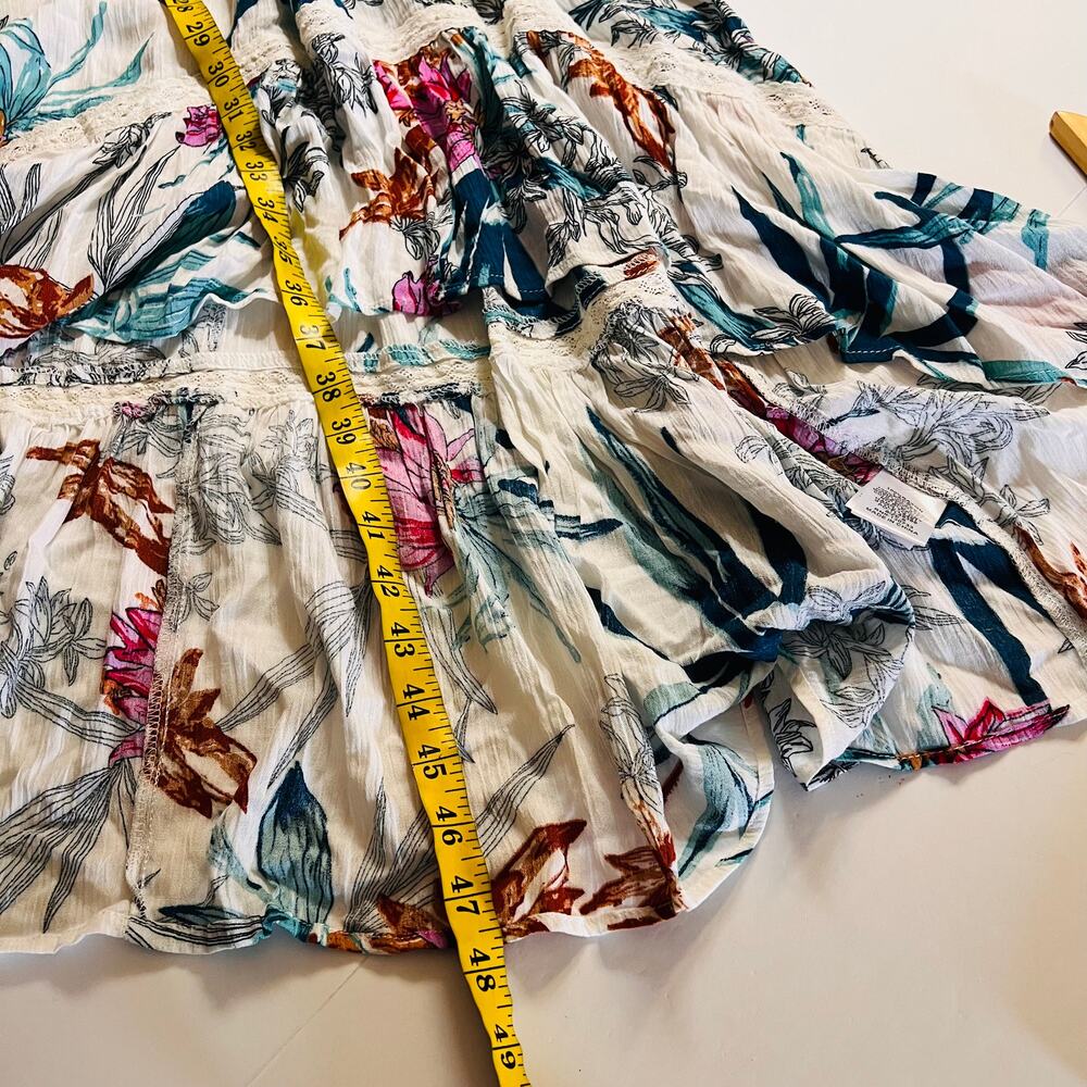 Umgee Floral Off Shoulder Hi Low Maxi Dress Size S Small Multicolored - Picture 7 of 9
